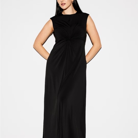 Old Navy The Occasion Twist-Front Maxi Dress – NWT – Size XL –Black - Picture 4 of 9